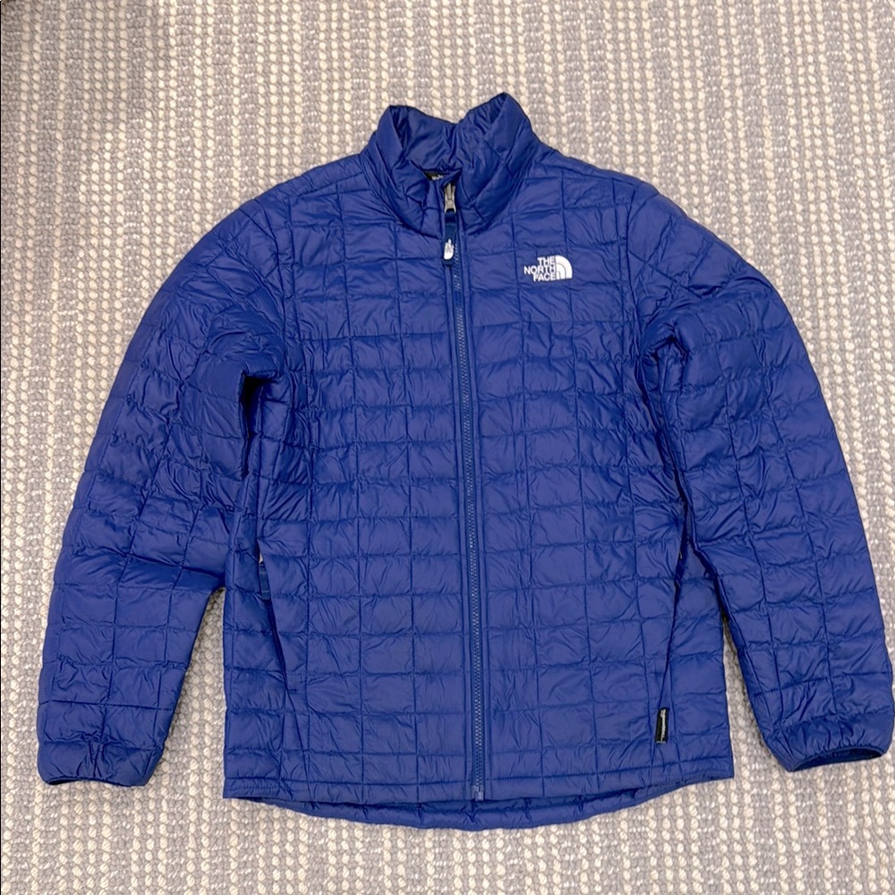 The North Face Blue Boy’s Puffer Jacket with Quilted Design